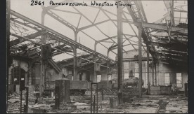 Wnętrze Hali 5-ej. Zdjęcie wykonano dla Zarządu Odbudowy Kolei Państwowych w Katowicach w dniu 20 lipca 1946 r.